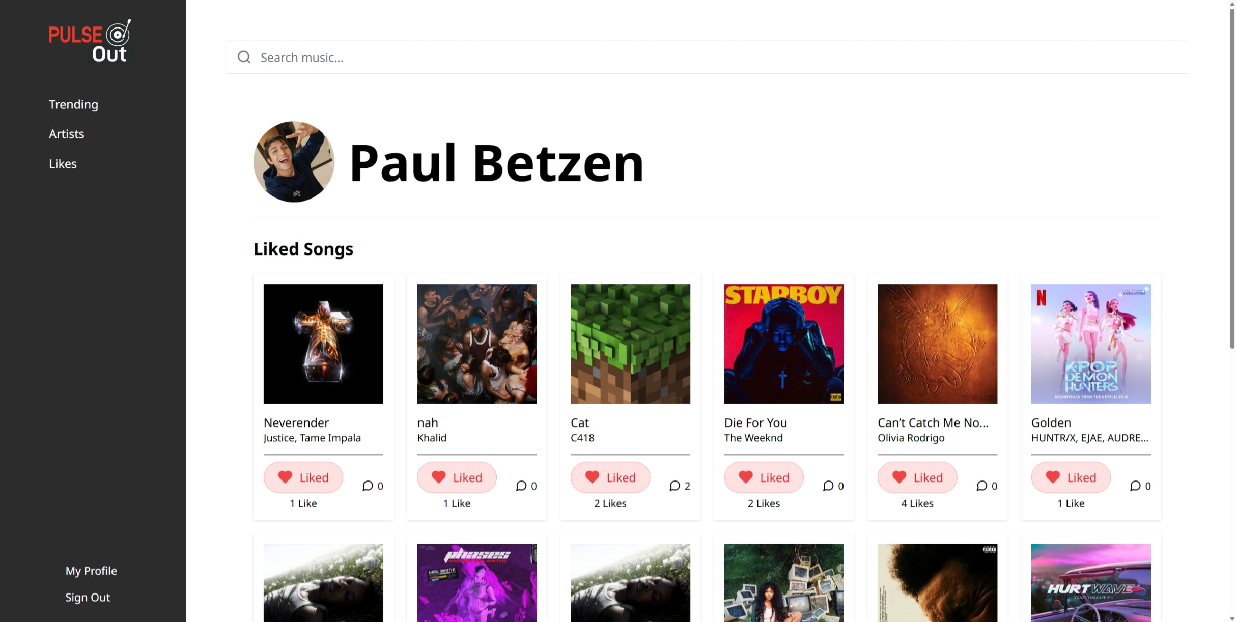 Social Music Platform